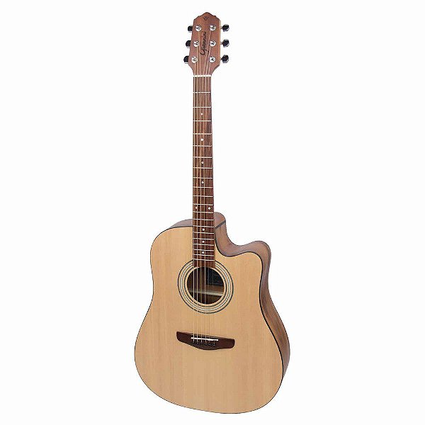 Violão Aço Folk Giannini FK2 GOAL CEQ NS Natural Satin