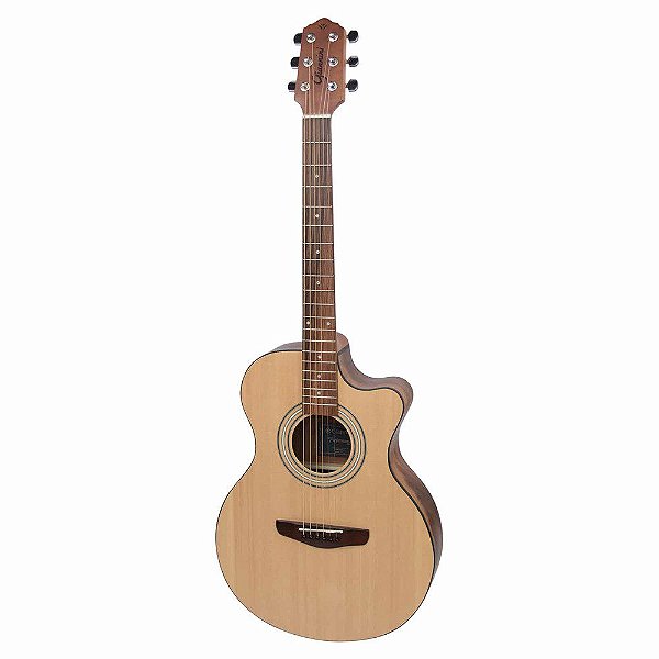 Violão Aço Mini Jumbo Giannini FK5 GOAL CEQ NS Natural Satin