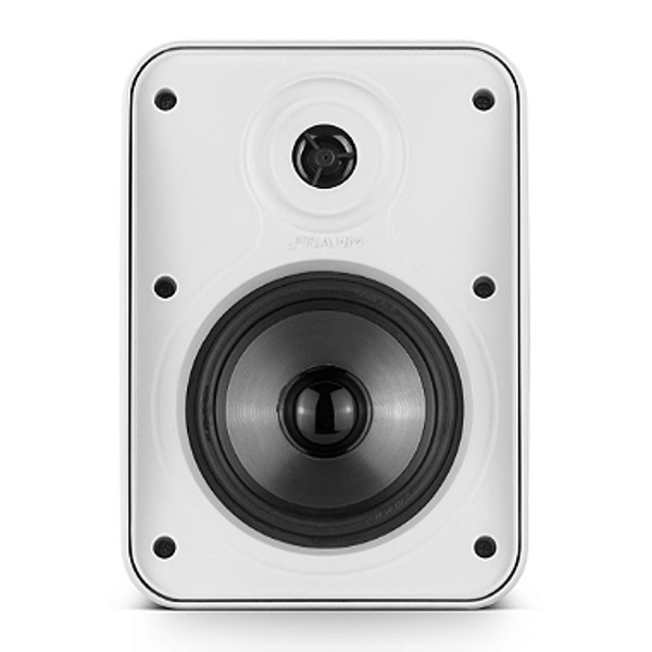 Caixa De Som Ambiente 6" Com Trafo Frahm 6 HS Outdoor Branca (Par)