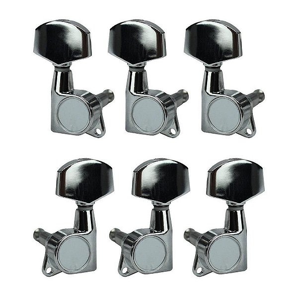 Tarraxa Para Guitarra 3+3 CSR DJ-333C-M9 Cromada