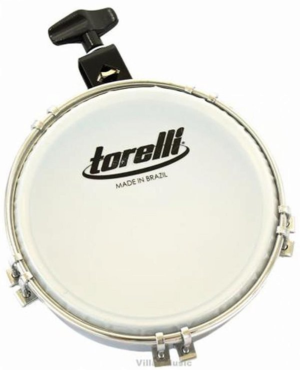 Tamborim Torelli Aço Cromado Com Clamp TT-409