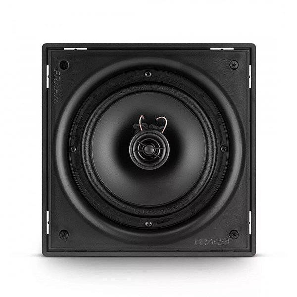 Arandela 6" CS Frahm CX 50Q Aluminio Preto Quadrada 50W