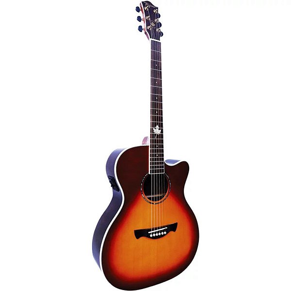 Violão Aço Medium Jumbo Tagima Montreal Cherryburst
