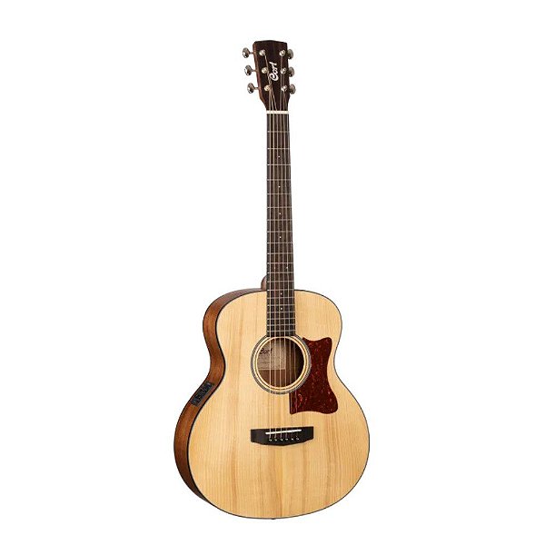 Violão Aço Mini Jumbo Cort Little LCJ AD OP/B Com Capa
