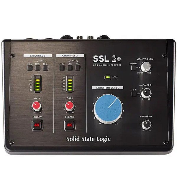 Interface De Áudio Solid State Logic SSL 2 Plus Preto