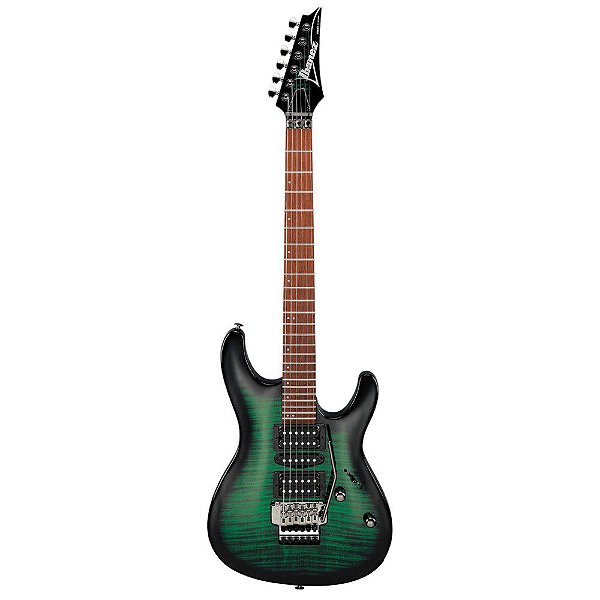 Guitarra Super Strato Ibanez KIKOSP3-TEB Signature Kiko Loureiro Transparent Emerald Burst
