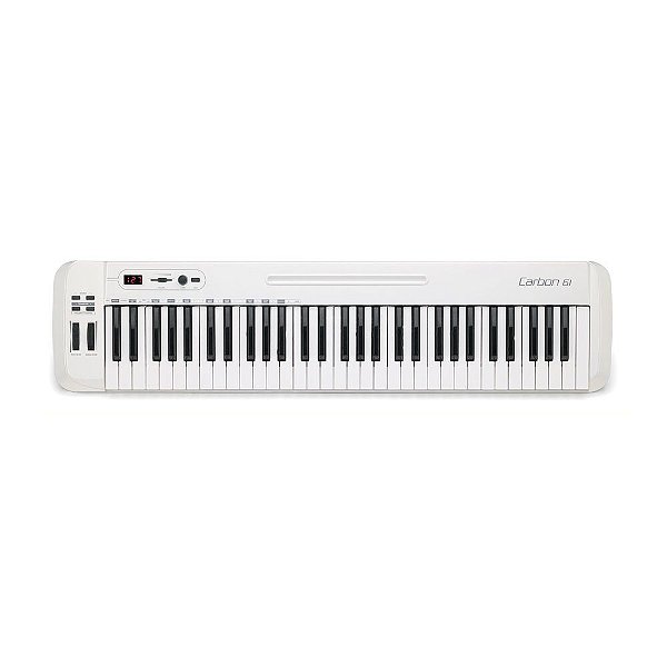 Controlador Midi USB 61 Teclas Branco Samson Carbon 61
