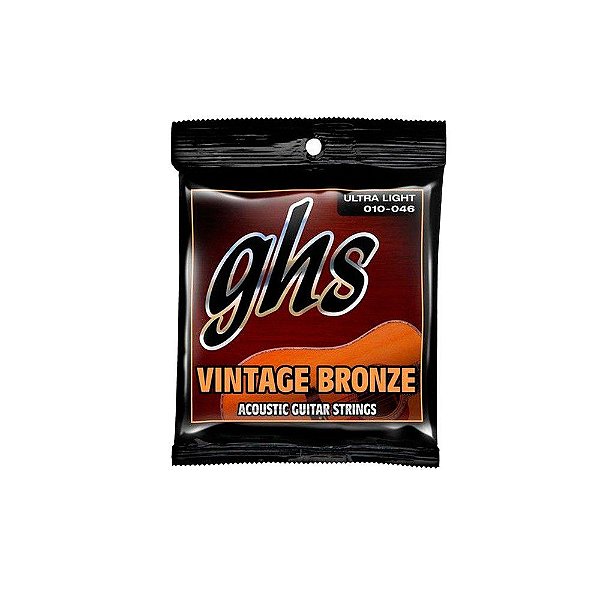 Cordas Violao Aco Vintage Bronze Vn-Ul 010/046 Ghs