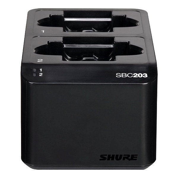 Carregador duplo Shure SBC203-BR para bateria de ion litio