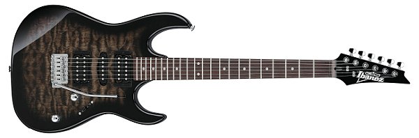 Guitarra 6C RG GIO Trans Black Sunburst Ibanez GRX70QA-TKS