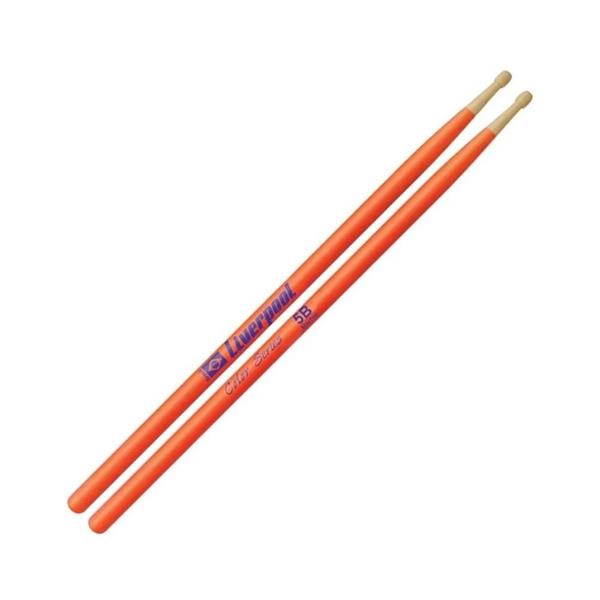 Baqueta 5B Liverpool MC 5BML Luminous Laranja Madeira