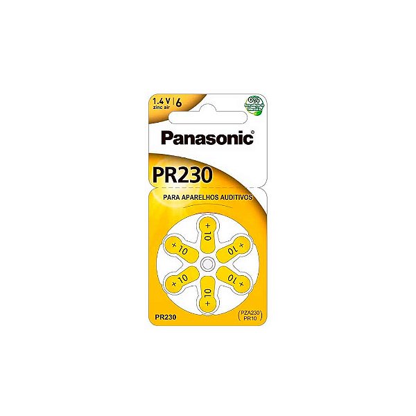 Bateria Auditiva Panasonic Pr-230 Zinco Ar Pr-230br/300