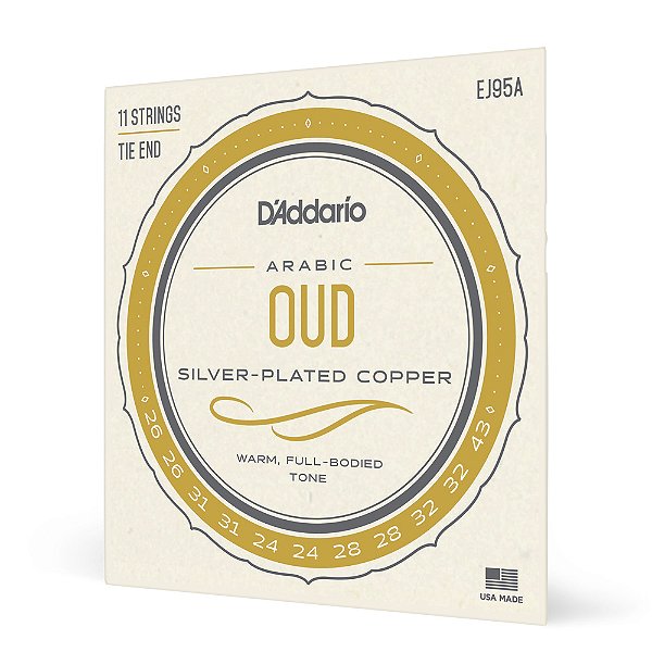 Encordoamento Para Oud DAddario Silver Plated Copper EJ95A