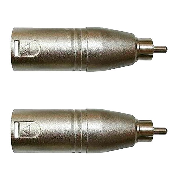 Adaptador Rca Macho P/xlr 3p Macho Niq. Wc 243 Ad 02 Unidades Wireconex