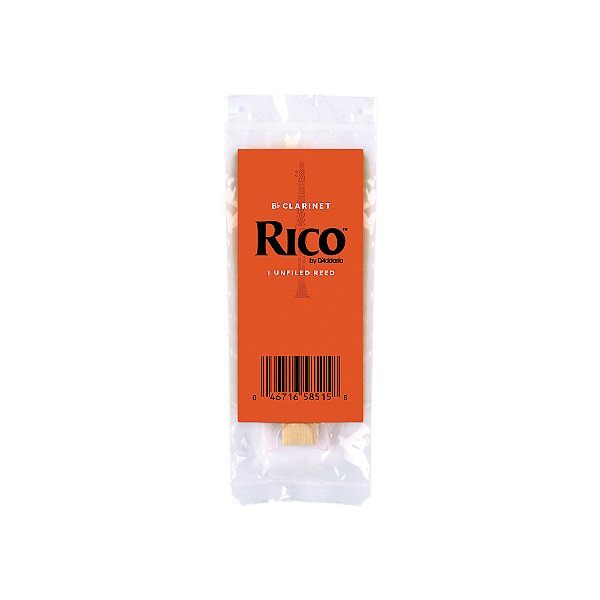 Palheta Clarineta Bb 1.5 (Unidade) D Addario Rico 50/RCA0115