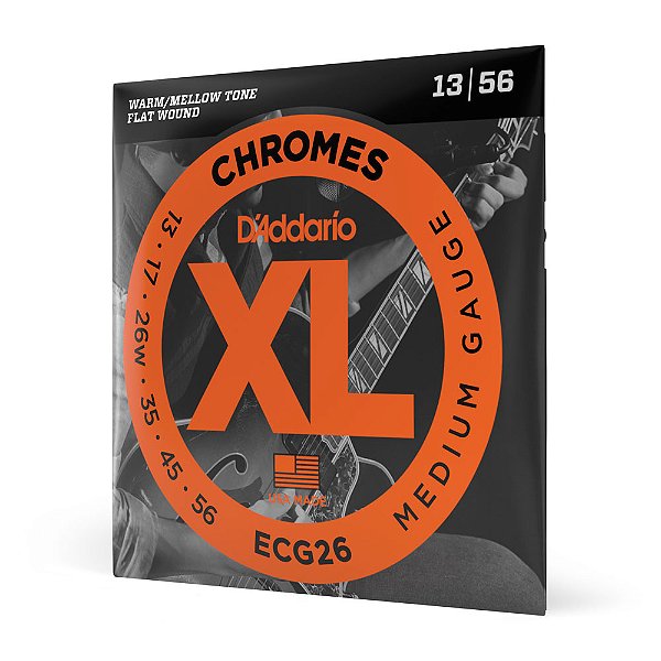 Encordoamento Guitarra 13-56 D Addario XL Chromes ECG26