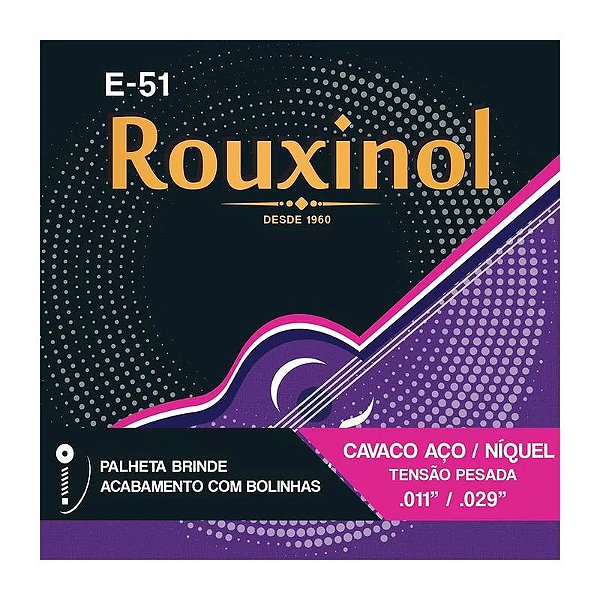 Encordoamento Cavaquinho Eletrico E Acustico E-51 Rouxinol