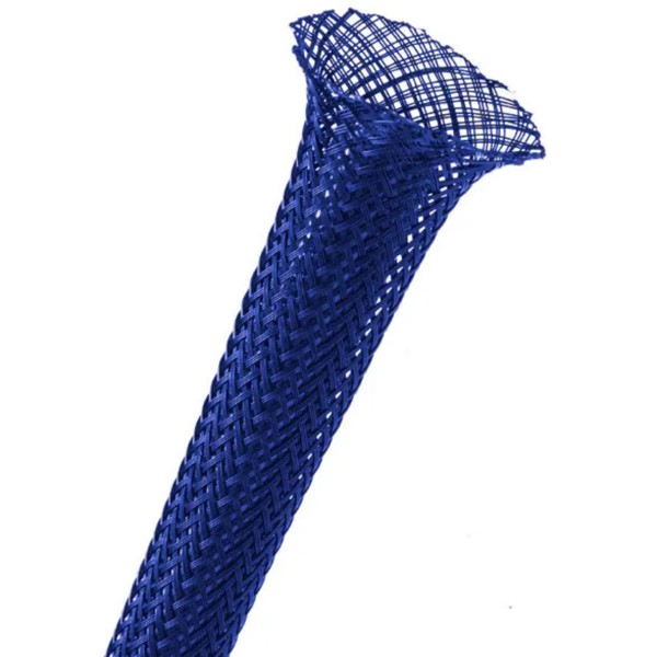 Malha Expansiva 5 Fios Termotubos MPE0030AZ Poliester 3mm Azul Escuro
