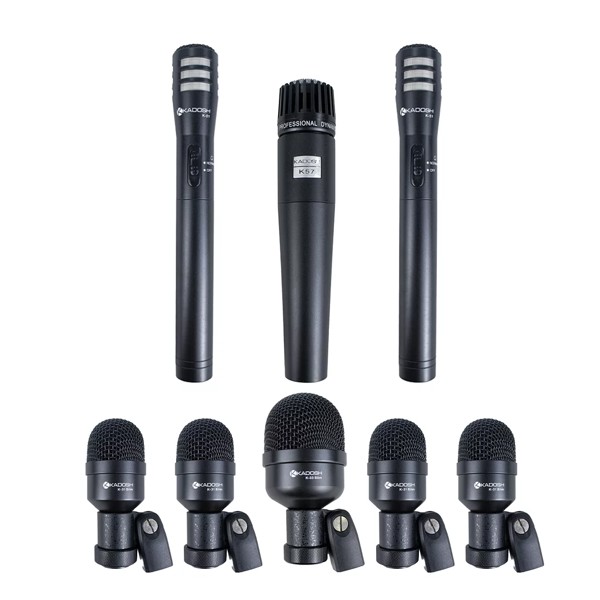 Kit De Microfone Para Bateria Kadosh K8 Slim 8 Peças