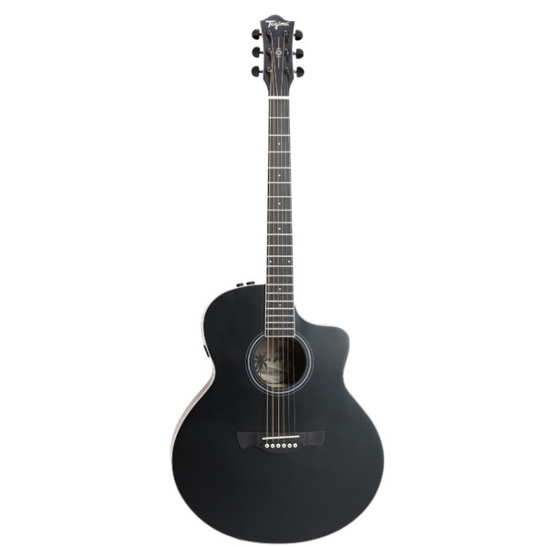 Violão Aço Jumbo Folk Tagima Hampton BKOP Black Com Capa