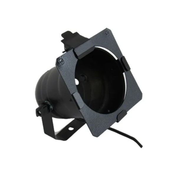 Canhão Aluminio Dicroica Sem Lampada + Porta Gelatina Laserled 2032 Preto