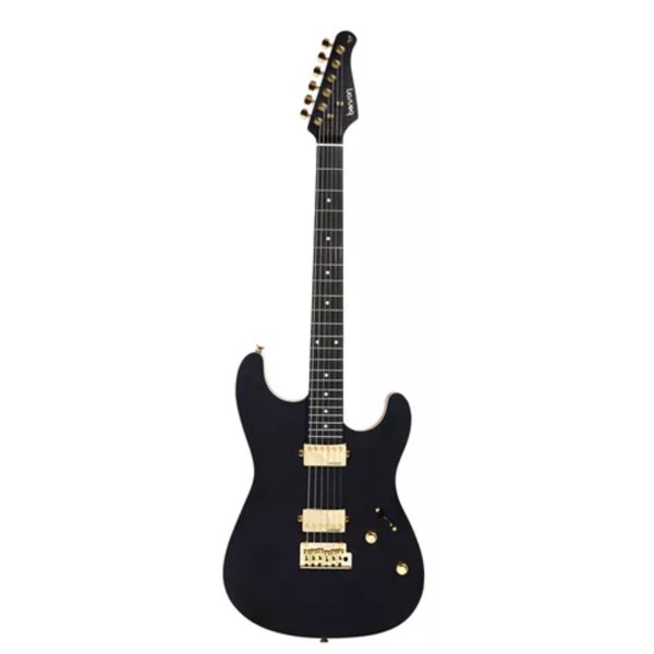 Guitarra Stratocaster Benson Hardy S MD R BKS MH Gold Black Satin