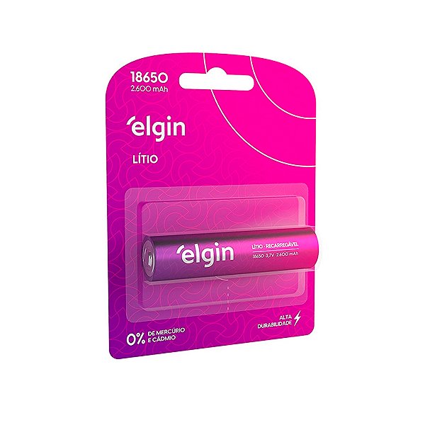 Bateria 18650 2600 Elgin