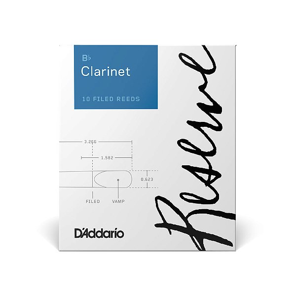 Palheta Clarineta Bb 2.0 (10 Unidades) D Addario Reserve