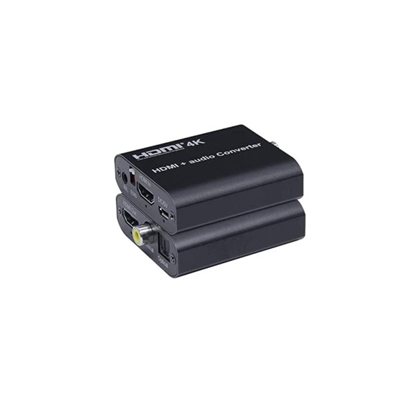 Extrator Divisor De Audio Hdmi 4k Para Optico Toslink Spdif + P2 Com Cabo Usb