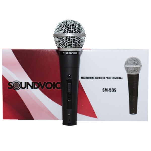 Microfone Com Fio Soundvoice SM-58S