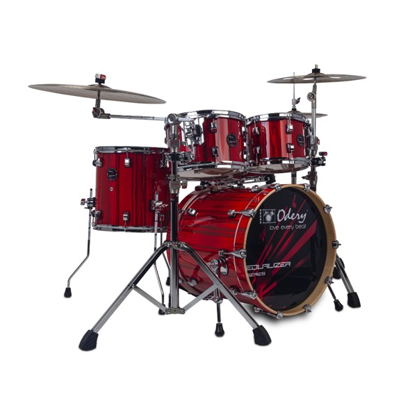 Bateria Acústica 22" Odery Equalizer EQ.220L-PRT Pure Red