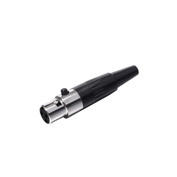 Plug Mini XLR Femea Cabo 3 Pinos Skypix SK-CF3030