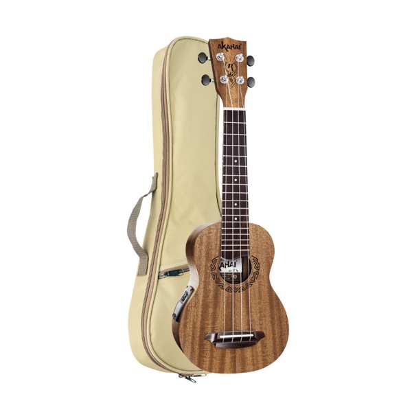 Ukulele Elétrico Akahai AK-21E Tobacco Com Capa
