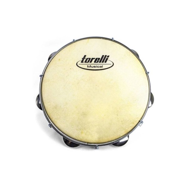 Pandeiro 10" Torelli TP-300AZ Injetado Azul Pele Couro Animal