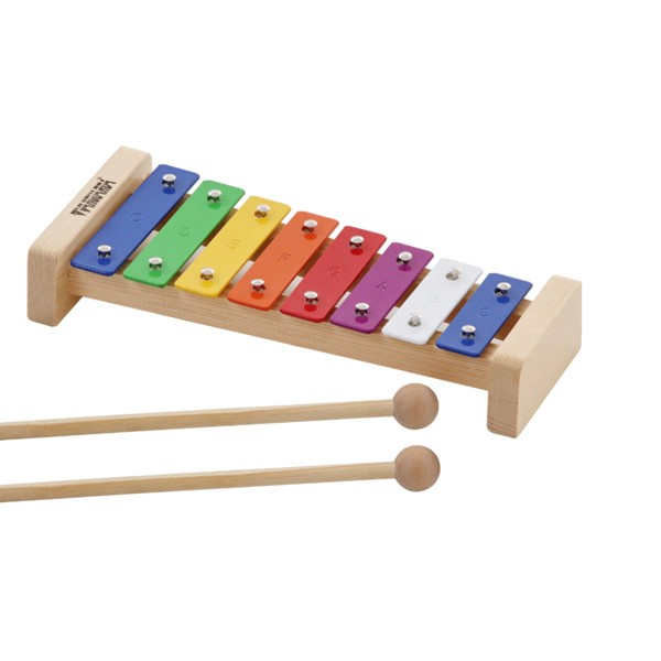 Metalofone Infantil Vanguarda 08 Teclas Colorido