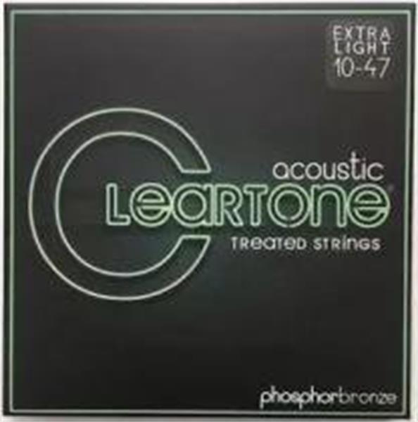 Encordoamento Para Violão Aço 010-47 Cleartone Extra Light Phosphor Bronze 7410