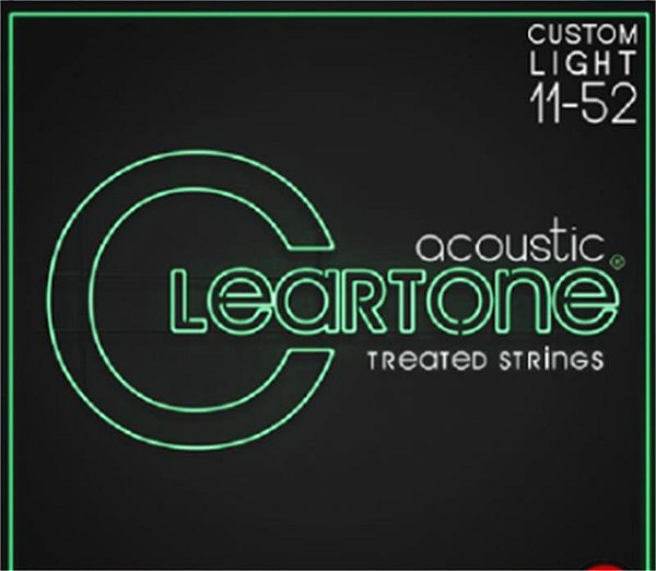 Encordoamento Para Violão Aço 011-52 Cleartone Custom Light Phosphor Bronze 7411