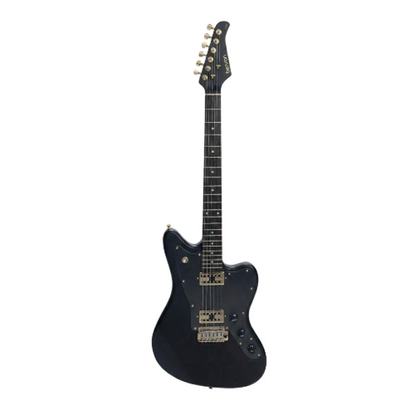 Guitarra Jazz Master Benson Brave Five BKS Satin Black Com Capa