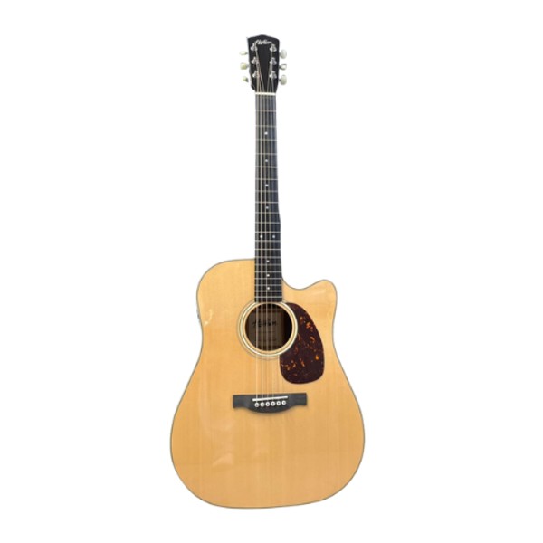 Violão Aço Folk Hertom Dread Stage N Natural Com Capa