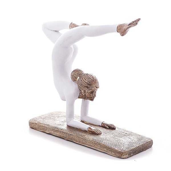 FIGURA DECORATIVA DE RESINA YOGA 19x6x15cm