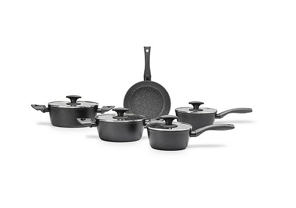 CONJUNTO 5 PANELAS CERAMICA LIFE ORION-PRETA