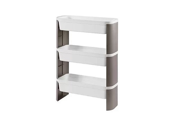 ORGANIZADOR LOFT SLIM 3 ANDARES PLÁSTICO 68x44,8x17,3cm COZA