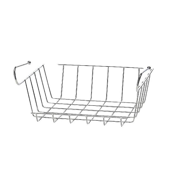 CESTO GAVETA ORGANIZADOR 24 CM CROMADO