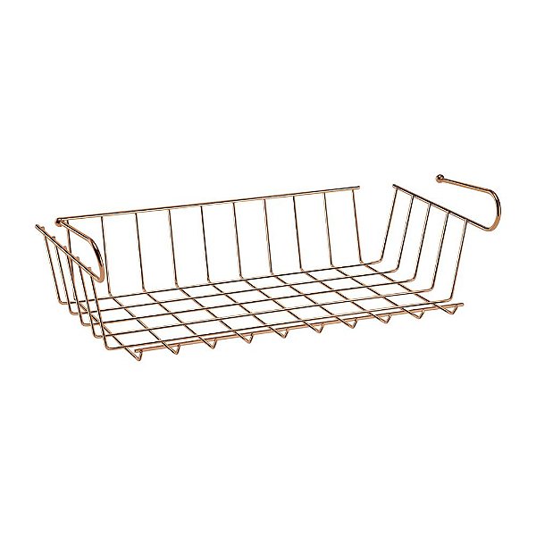 CESTO GAVETA ORGANIZADOR 37 CM ROSE GOLD