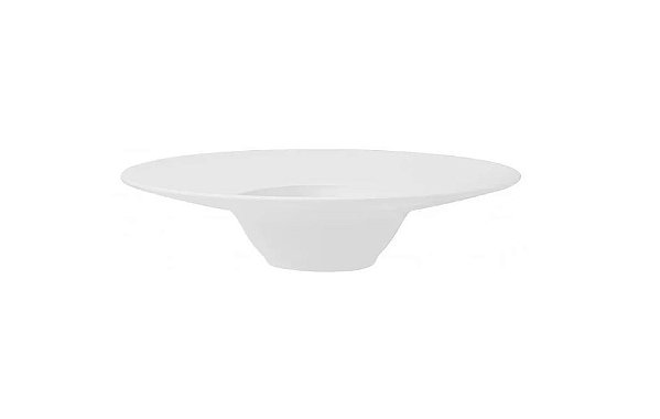 CONJUNTO 4 PRATOS DE ENTRADA RISOTO TIPO CHAPEU 30,5CM 240ML BRANCO OXFORD CH04-9001
