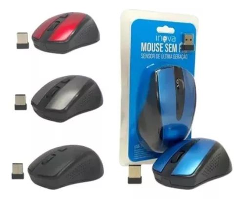 MOUSE SEM FIO INOVA SENSOR DE ULTIMA GERAÇÃO