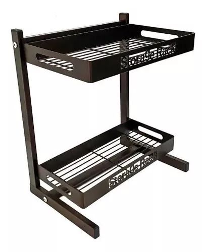 SUPORTE CONDIMENTO TEMPERO METAL MARROM 41x36x24cm