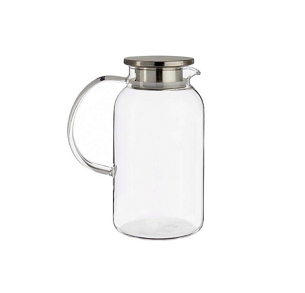 JARRA TWINKLE EM VIDRO BOROSSILICATO COM TAMPA INOX 1,8L DYNASTY