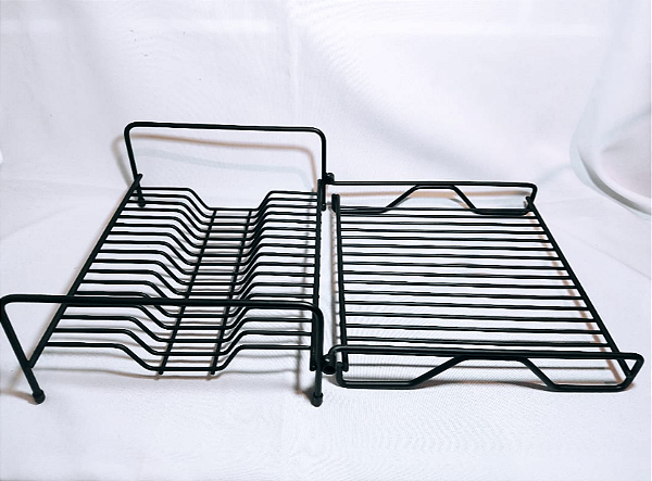 ESCORREDOR DOBRAVEL COMPACTO PARA 16 PRATOS PRETO FOSCO DULER