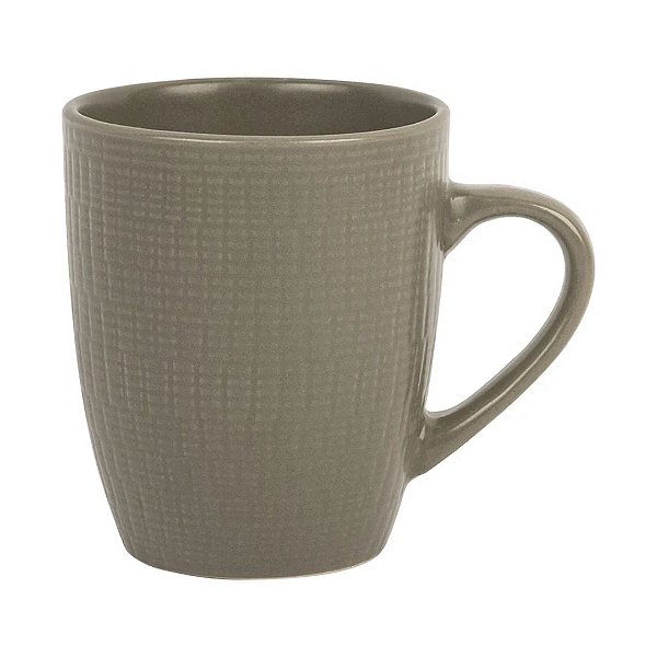 CANECA EM CERAMICA TERROIR 350 ML COR TAUPE